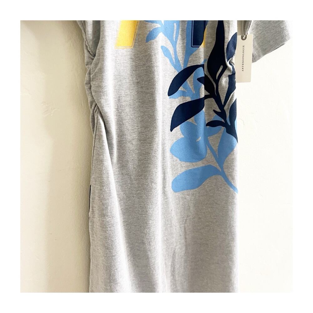 Anthropologie Daily Practice T-Shirt Sport Number Mini Dress XXS NWT Gray - Picture 6 of 14